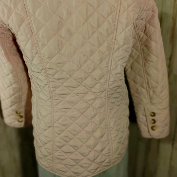 Chico's blush lightweight quilted jacket sz 0 - Picture 5 of 11